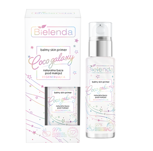 Bielenda Balmy Skin Primer Coco Galaxy Naturalna Regenerująca Baza pod Makijaż dla Każdego Typu Skóry 30ml