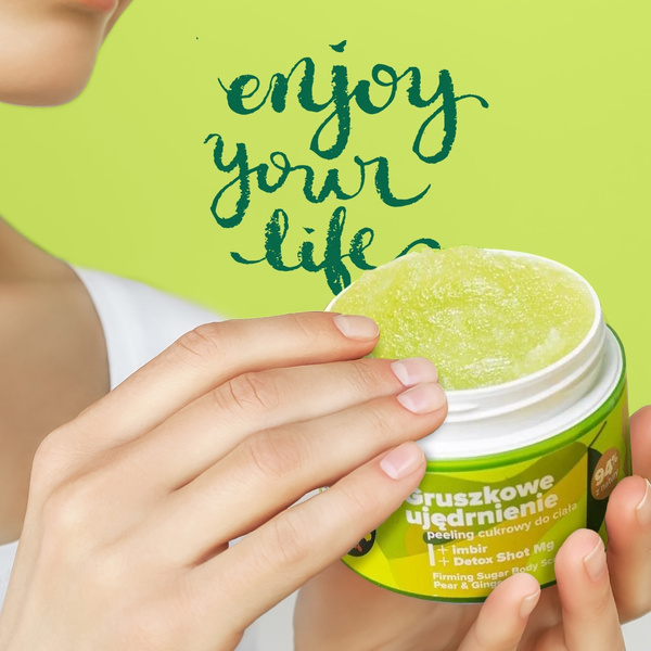 Tutti Frutti Ujędrniający Peeling Cukrowy do Ciała Gruszka i Imbir Detox Shot Mg 300g