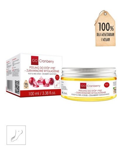 GoCranberry Peeling do Stóp i Pięt Żurawinowe Wygładzenie 100 ml
