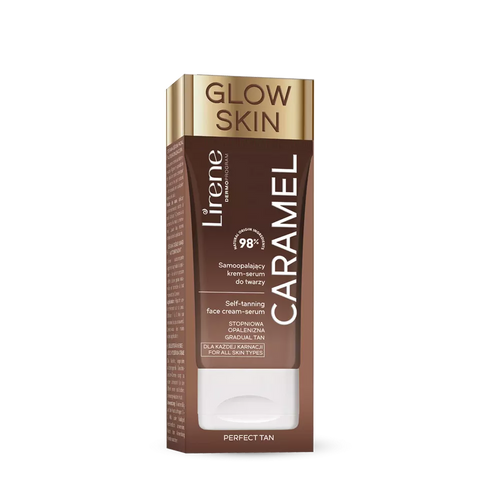 Lirene Perfect Tan Vegan Self-Tanning Face Cream-Serum Caramel 50ml