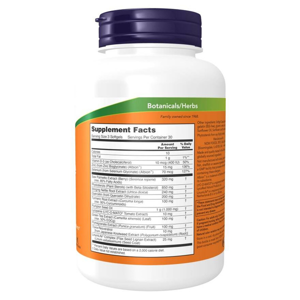 Now Foods Prostate Health Clinical Strength Supports Prostate Health 90 Capsules