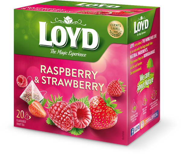 Loyd The Magic Experience Herbal Fruit Tea with Raspberry and Strawberry 20x2g
