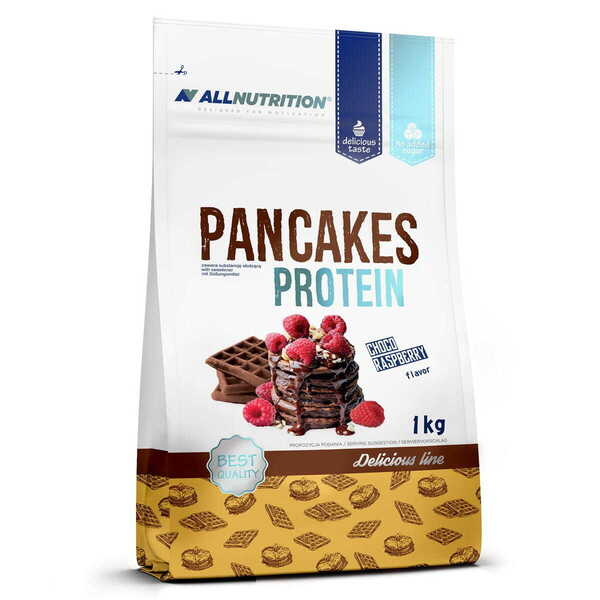 Allnutrition Pancakes Protein Waniliowa Mieszanka na Naleśniki Białkowe na Wsparcie Masy Mięśniowej 1000g