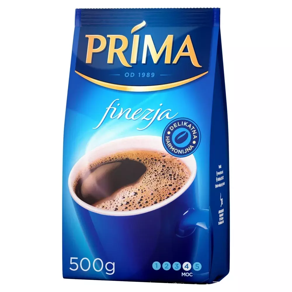 Prima Finezja Kawa Mielona o Harmonijnym Smaku i Wyjątkowym Aromacie  500g