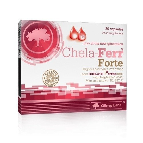 Olimp Chela-Ferr Forte Highly Absorbable Iron for Normal Blood Production 30 Capsules
