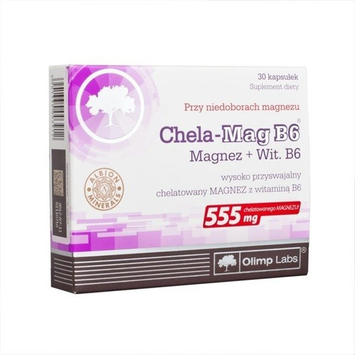 Olimp Chela Mag B6 Uzupełniający Magnez z Witaminą B6 30 Kapsułek