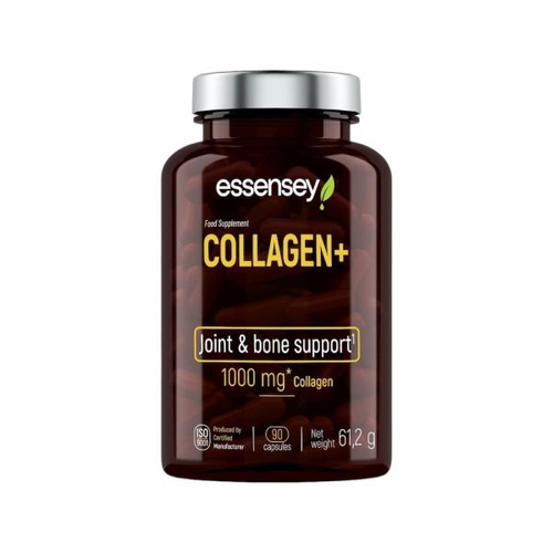 Essensey Kolagen+ Hydrolizowany Kolagen z Witaminą C Na Stawy Kości i Skórę 90 Kapsułek