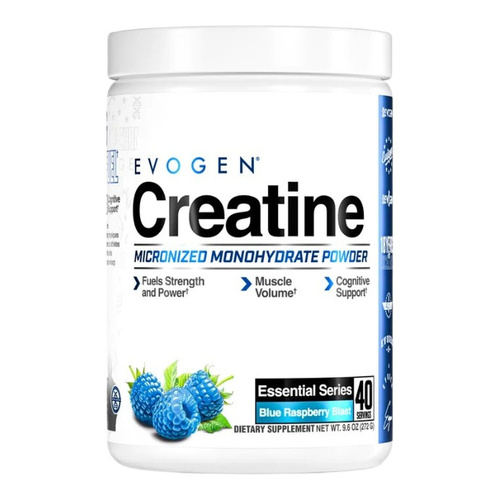 Evogen Creatine Monohydrate Blue Raspberry Blast 272g