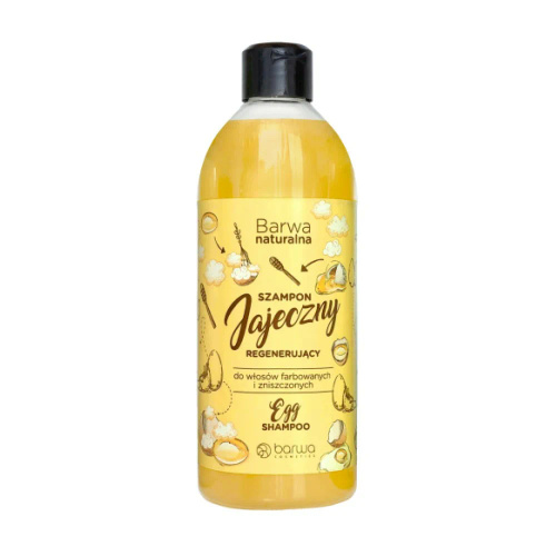 Barwa Naturalna Regenerating Egg Shampoo for Colored and Damaged Hair 500ml