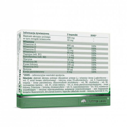 Olimp Horsetail Plus for Strengthening Skin, Hair and Nails 30 Capsules