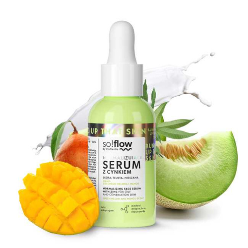 So!Flow Normalizujące Serum z Cynkiem i Niacynamidem dla Skóry Tłustej 30ml