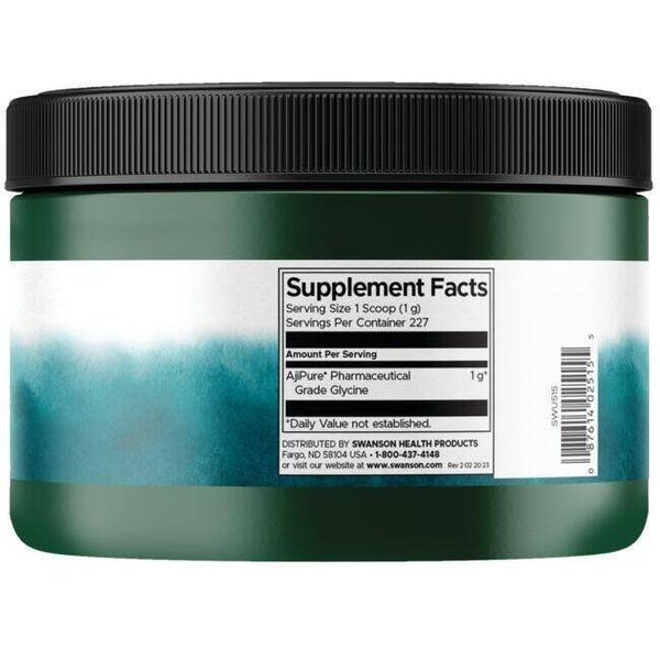 Swanson Glycine Powder AjiPure Supporting Muscle Health 227g