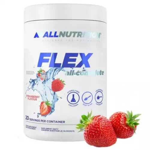Allnutrition Flex All Complete Hydrolyzed Collagen for Joints Strawberry 400g
