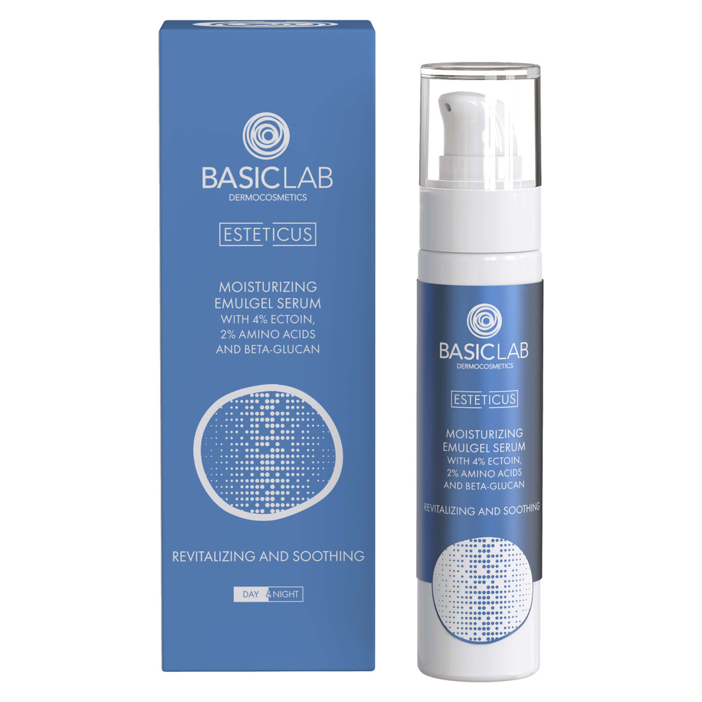 BasicLab Esteticus Moisturizing Emu-Gel Face Serum 50ml