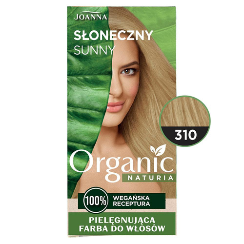 Joanna Organic Vegan Pielęgnująca Farba do Włosów Nr 310 Słoneczny 1 szt