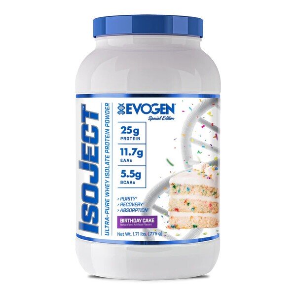 Evogen IsoJect, Birthday Cake - 775g