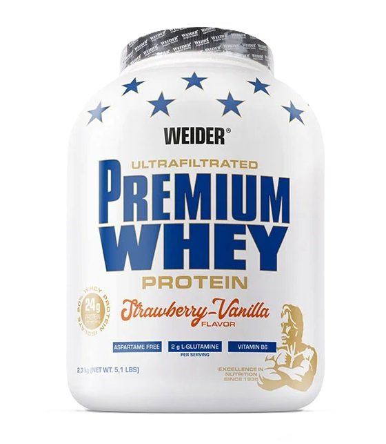 Weider Premium Whey, Strawberry Vanilla - 2300g
