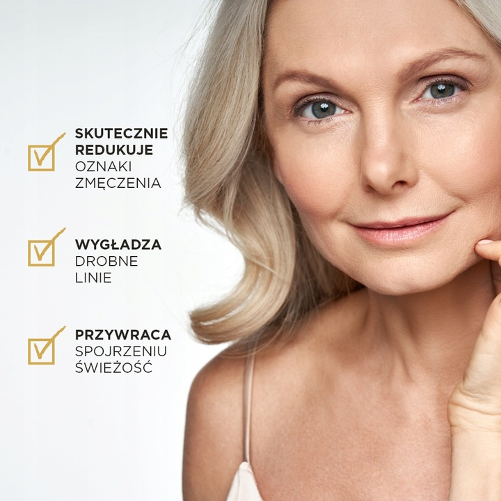 Eveline 24K Gold Vitamin C Złoty Krem + Esencja Liftingująca pod Oczy i na Powieki 15ml