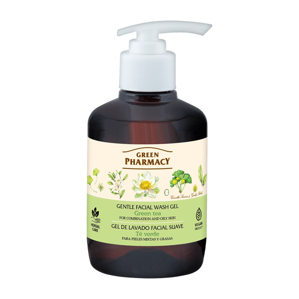 Green Pharmacy Gentle Face Wash Gel with Green Tea for Oily and Combination Skin 270ml