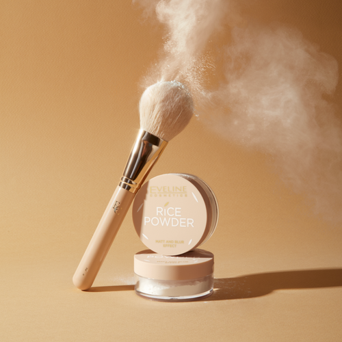 Eveline Rice Powder Matte and Blur Effect Transparentny Puder Ryżowy 10g