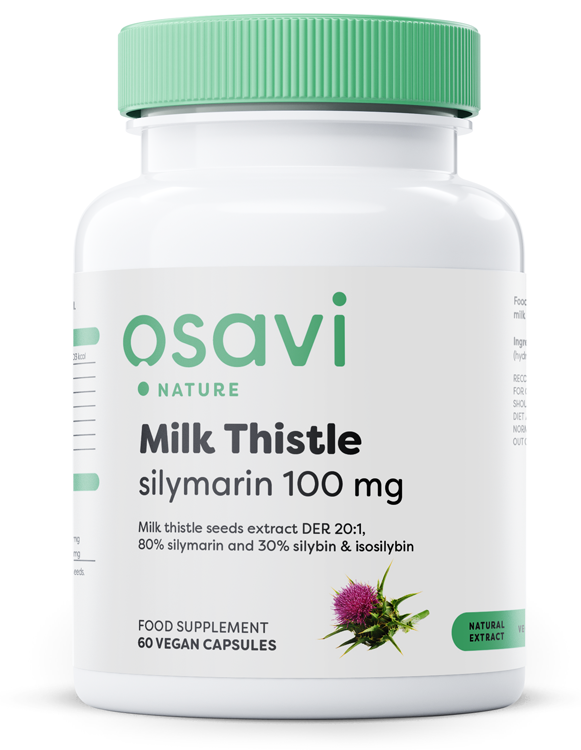 Osavi Ostropest Plamisty Sylimaryna 100mg 60 kapsułek wegańskich