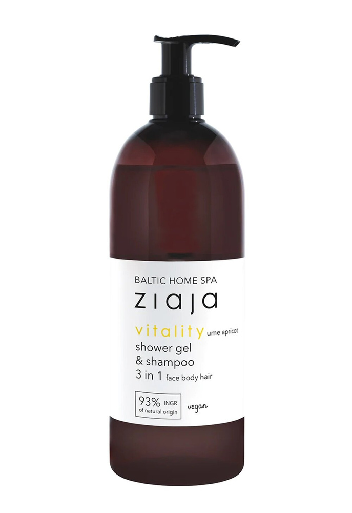 Ziaja Baltic Home Spa Vitalization 3-in-1 Face, Body and Hair Wash Gel 500ml