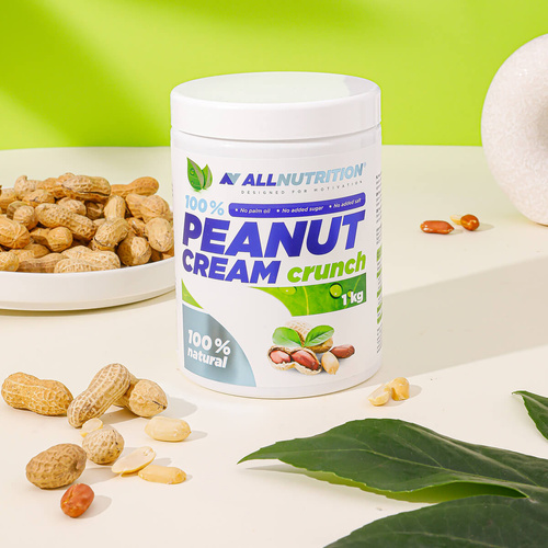 Allnutrition 100% Peanut Cream Crunch Krem Orzechowy 1000g