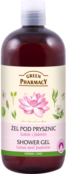 Green Pharmacy Naturalny Żel pod Prysznic z Lotosem i Jaśminem 500ml