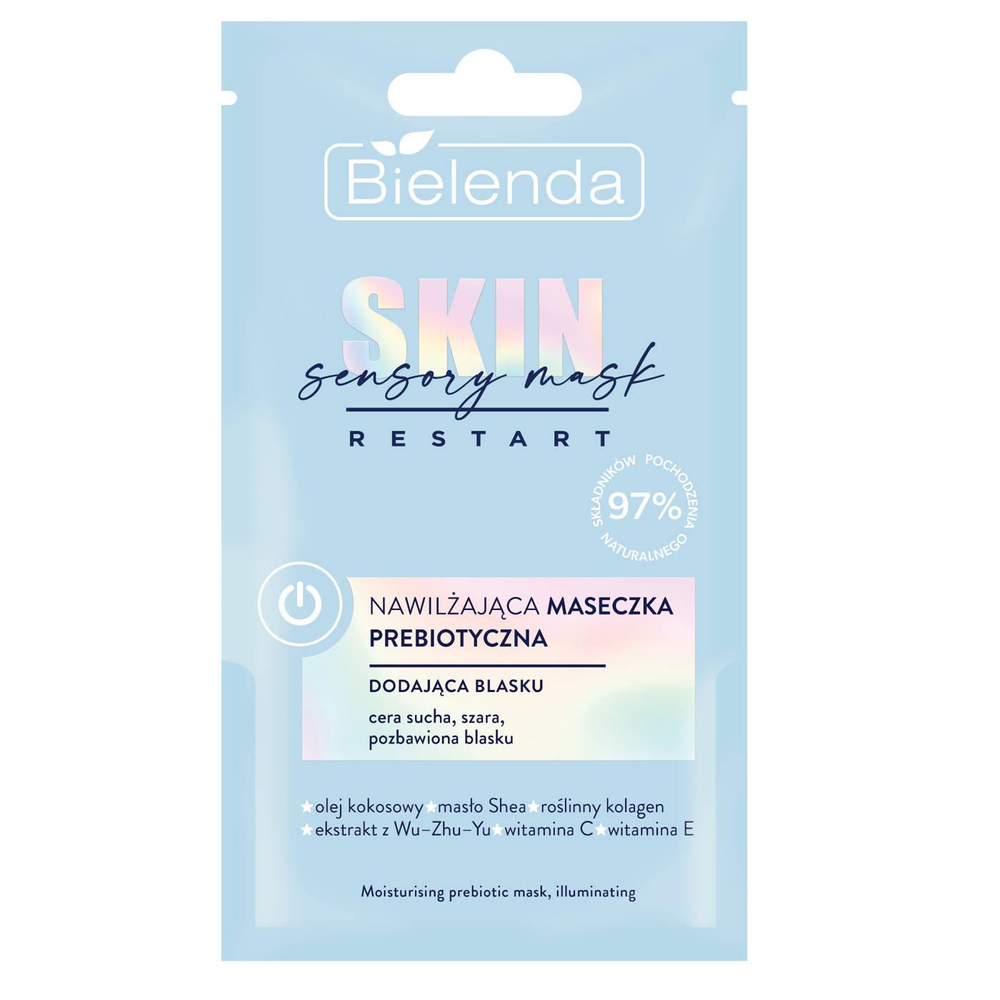 Bielenda Skin Restart Sensory Mask Nawilżająca Maseczka Prebiotyczna dla Cery Suchej 8ml