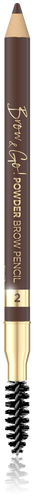 Eveline Cosmetics Brow&Go Precyzyjna Kredka Pudrowa do Brwi Nr 2 Medium Brown