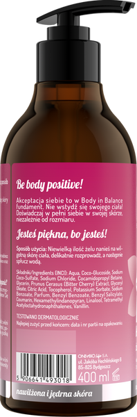 OnlyBio Body in Balance Nawilżający Żel pod Prysznic Sakura 400ml