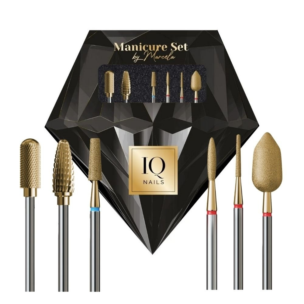 IQ Nails Quick & Easy Profesjonalny Zestaw Frezów do Paznokci Mani 27 5szt