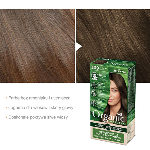 Joanna Organic Vegan Nourishing Hair Dye Cocoa 339 1 Piece