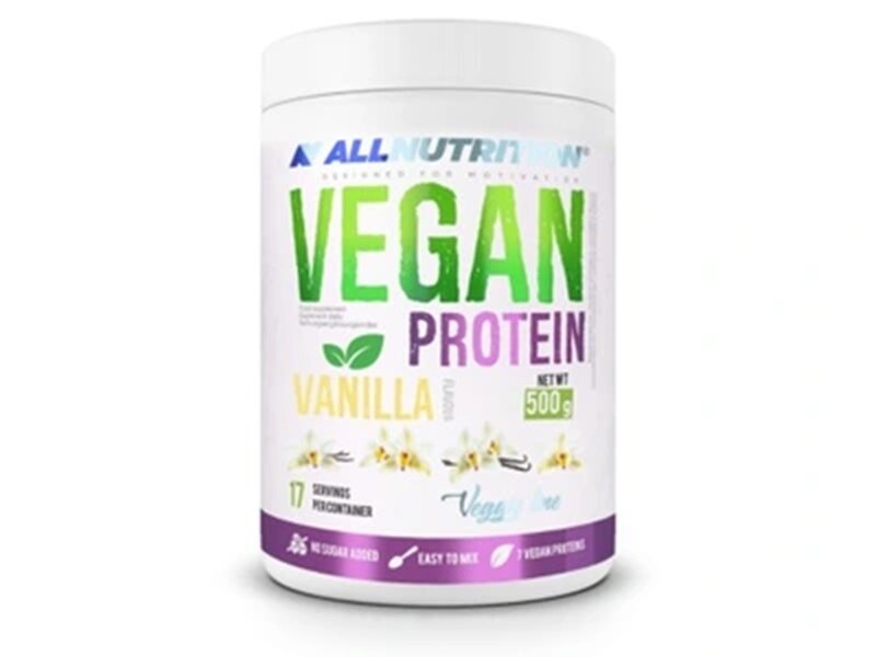 Allnutrition Vegan Protein Wysokobiałkowa Odżywka Vanilla 500g