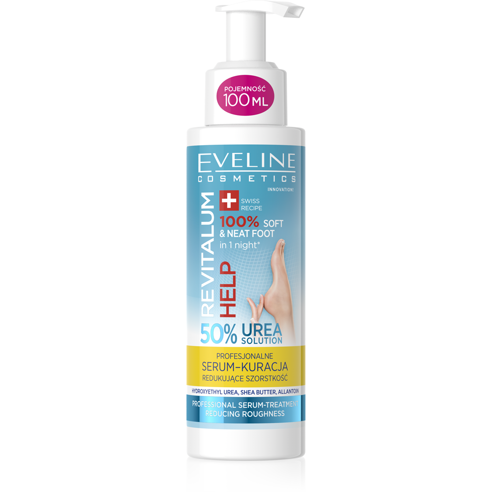 Eveline Revitalum Profesjonalne Serum-Kuracja Redukujące Szorstkość 50% Mocznik 100ml