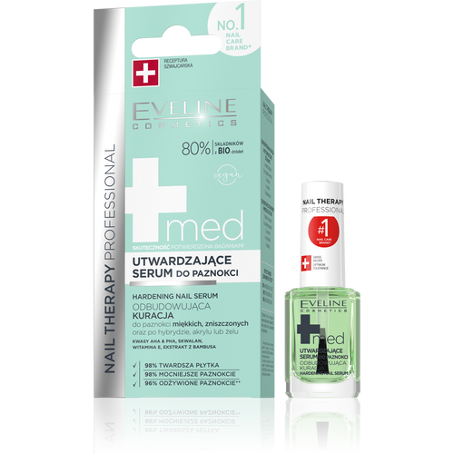 Eveline Nail Therapy Professional Utwardzające Serum do Paznokci Miękkich i Zniszczonych 12ml
