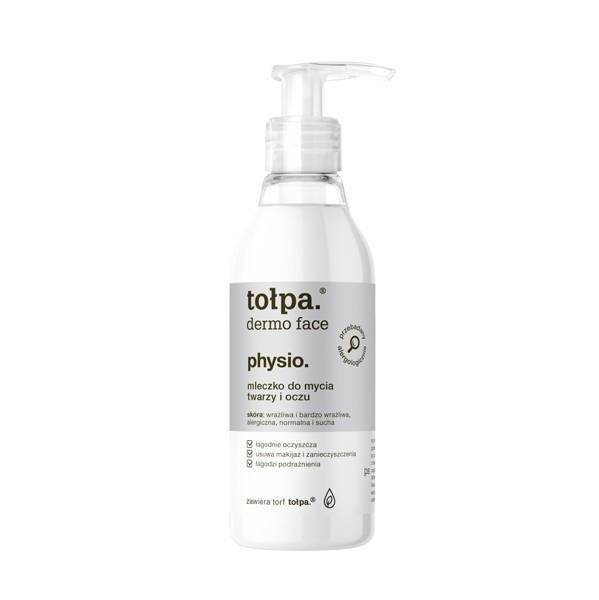 Tołpa Dermo Face Physio Soothing Irritation Cleansing Milk for Face and Eyes 195ml