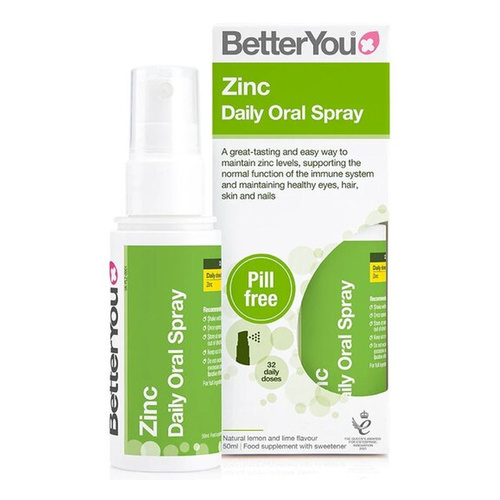BetterYou Zinc Daily Oral Spray, Natural Lemon & Lime 50ml