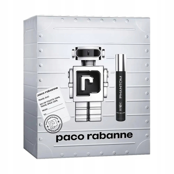 Paco Rabanne Phantom Gift Set 100ml EDT + 20ml EDT Set for Men 1 Piece