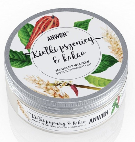 Anwen Nourishing High Porosity Hair Mask with Wheat Germ and Cocoa 200ml