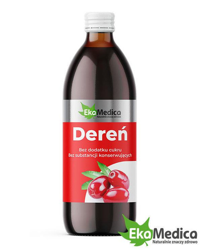 EkaMedica Dereń Sok z Naturalną Witaminą C na Układ Krążenia i Immunologiczny 500ml