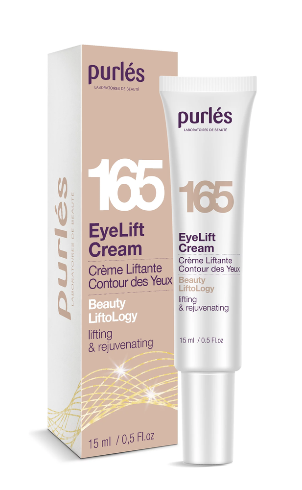 Purles 165 Beauty Liftology Eyelift Cream Lifting Eye Cream for Mature Skin Day and Night 15ml