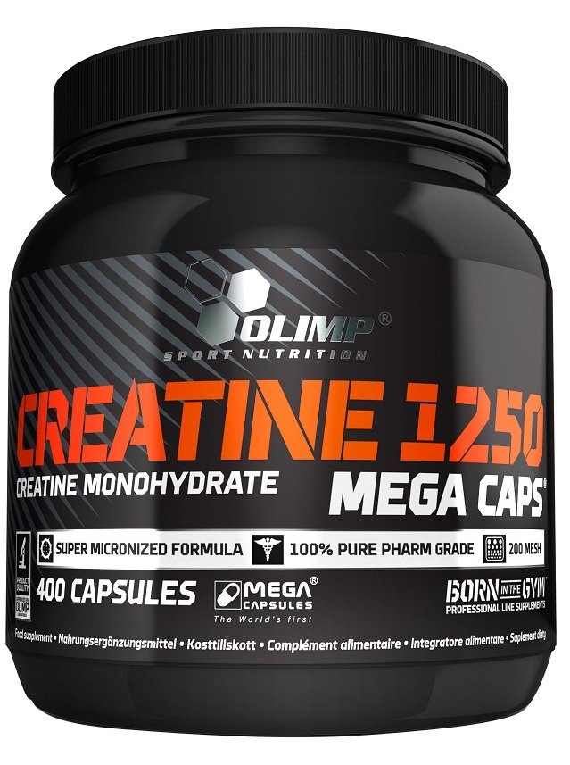 Olimp Creatine 1250 Mega Caps Creatine Monohydrate for Strength 400 Capsules
