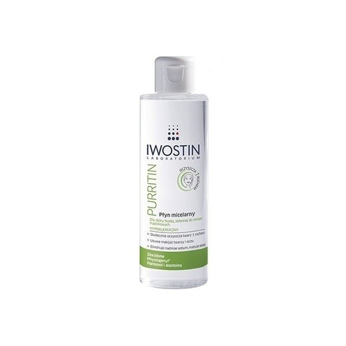 Iwostin Purritin Płyn Micelarny Dla Skóry Tłustej Trądzikowej 215 ml