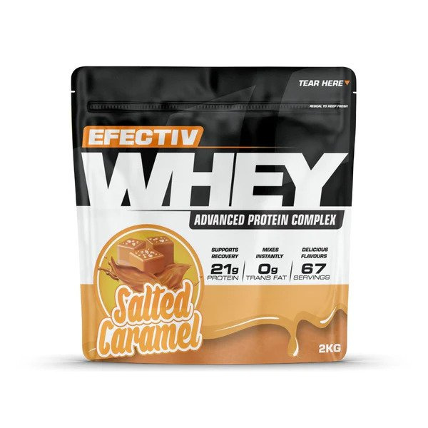 Efectiv Nutrition Whey Protein Słony Karmel Odżywka Białkowa na Wzrost i Utrzymanie Mięśni 2000g