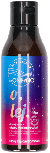 OnlyBio Hair In Balance Vegan Oil for High Porosity Hair with Linseed Oil 150ml