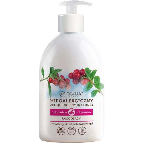 Barwa Hipoalergiczny Łagodzący Żel do Higieny Intymnej z Żurawiną 500ml