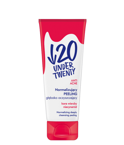 UNDER Twenty Normalizujący Peeling głęboko oczyszczający- kora wierzby, niacynamid 75 ml