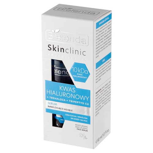 Bielenda Skin Clinic Professional Hyaluronic Acid Moisturizing and Soothing Day and Night Serum for Dry Sensitive Skin 30ml