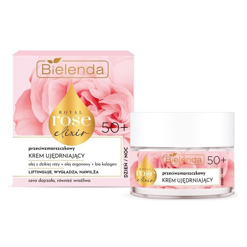 Bielenda Royal Rose Elixir Przeciwzmarszczkowy Krem Ujędrniający 50+ 50ml